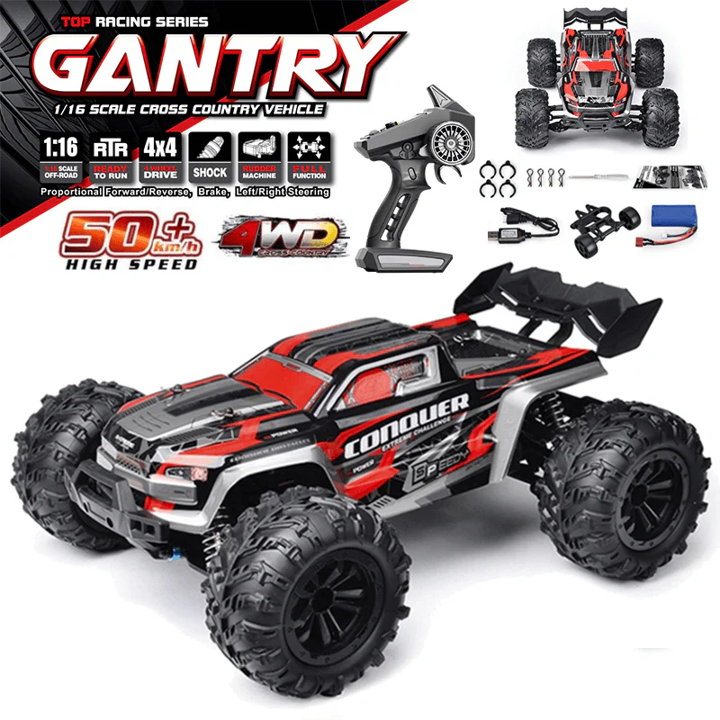 1:16 RC-Bil 50km/h – 4x4 Terränggående Monstertruck med 4WD och 2.4G Fjärrkontroll - Bild 2