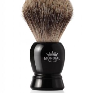 Handgjord rakborste med grävlingshår