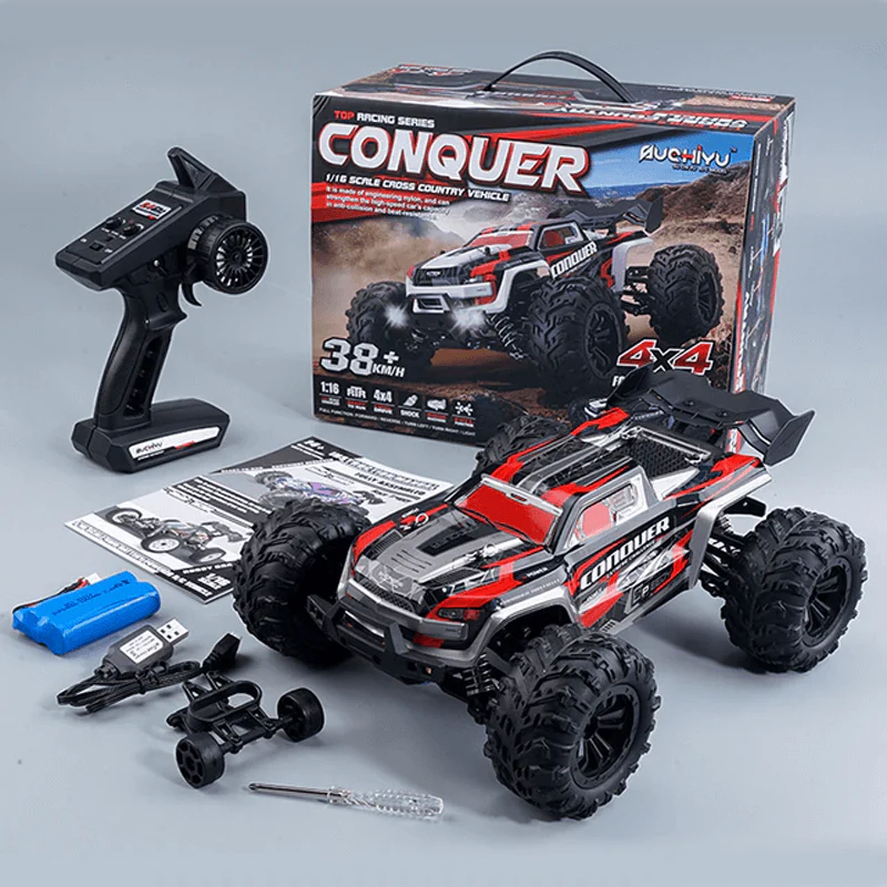1:16 RC-Bil 50km/h – 4x4 Terränggående Monstertruck med 4WD och 2.4G Fjärrkontroll - Bild 5