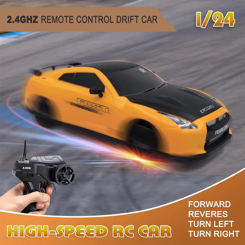 1:24 RC Drift Bil med Fyrhjulsdrift – 15km/h Hög Hastighet och Dynamisk Racing - Bild 4