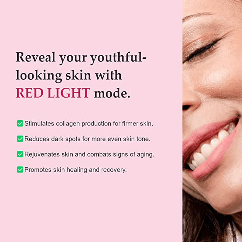4-i-1 Ansiktsstav Anti Aging Rött ljus Terapi - Bild 7