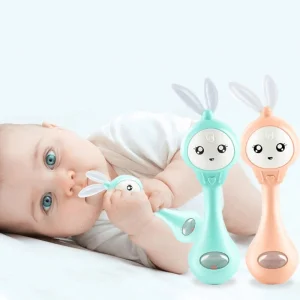 Baby Rattle med Blinkande Ljus och Musik – Greppvänlig och Säker
