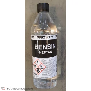Industribensin Heptan i plastflaska